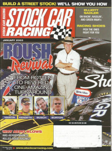 STOCK CAR RACING 2003 JAN - SADLER, ROUSH RACING